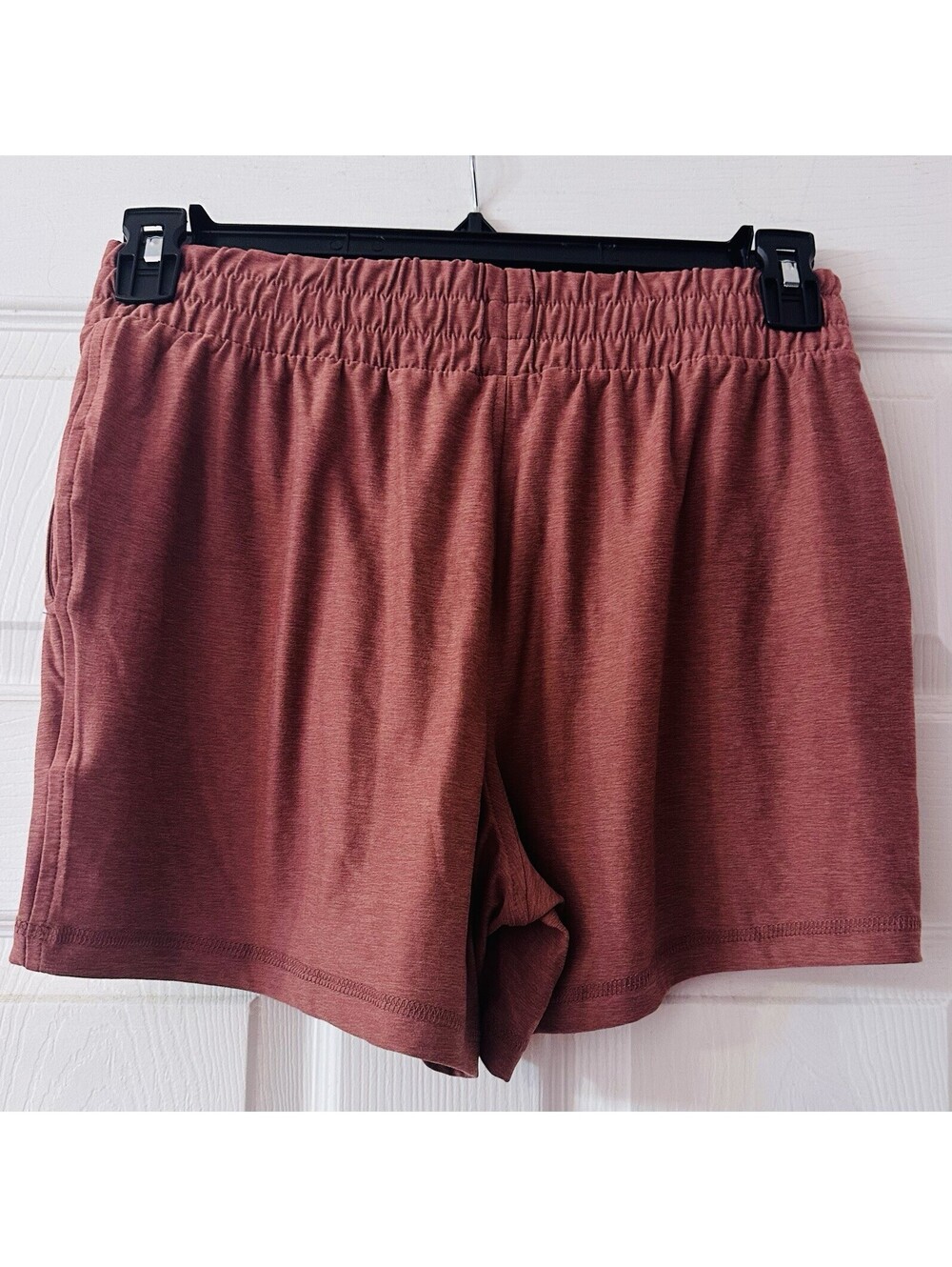 Athletic Works ButterCore Women’s Shorts S 4-6 Wild Ginger Zipper Pockets NWT